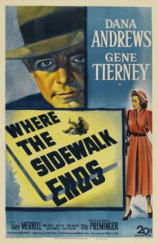 poster Where The Sidewalk Ends(1950)