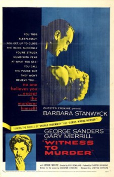 poster Witness to Murder(1954)
