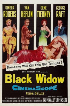 poster Black Widow(1954)