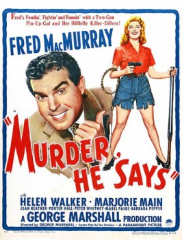 poster Murder, He Says(1945)